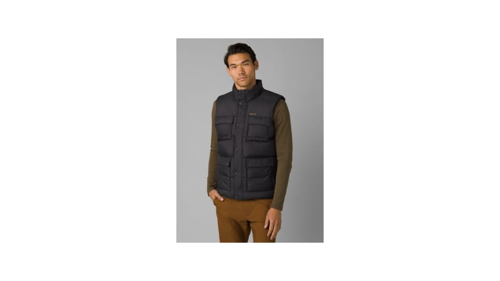 prAna Red Slate Vest, Charcoal, Large, 1969581-020-L