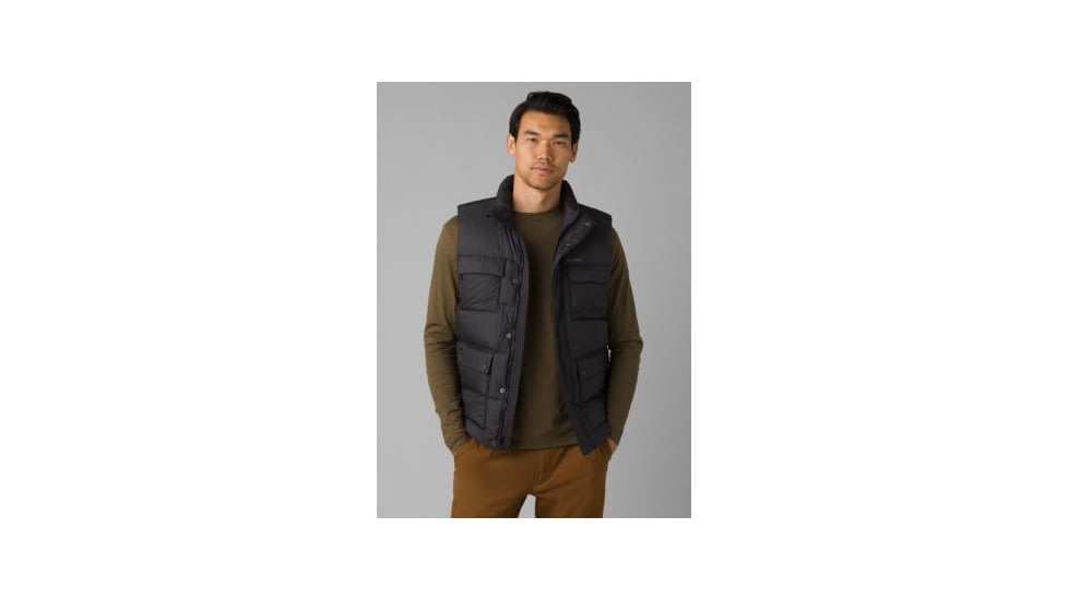 prAna Red Slate Vest, Charcoal, Large, 1969581-020-L