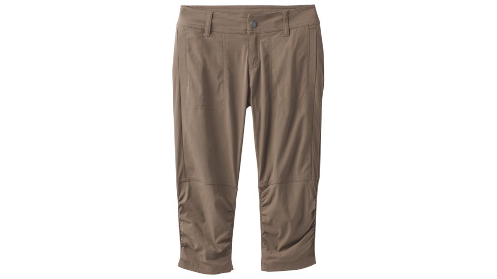 prAna Revenna Knicker Shorts Womens, Mud, 8, W41180432-MUD-8