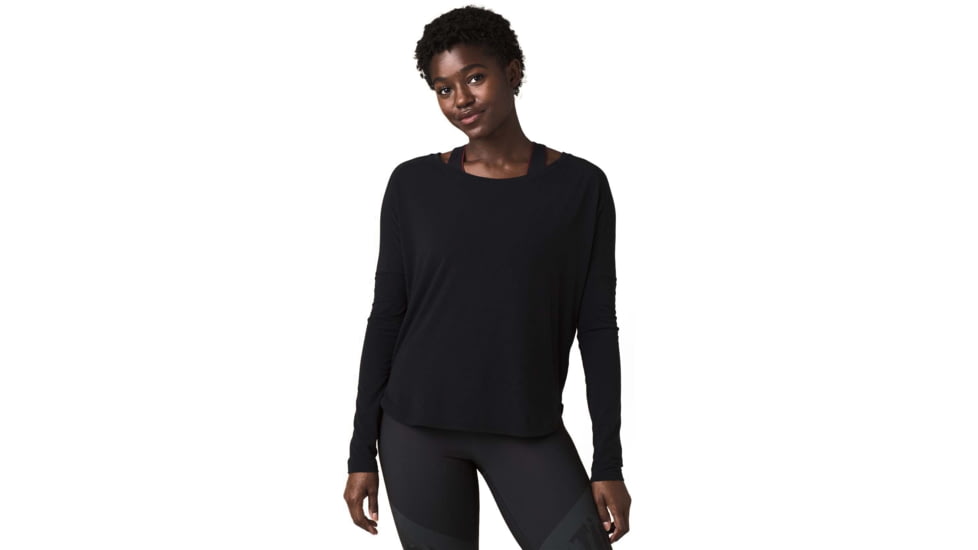 prAna Rogue Long Sleeve Shirt - Womens, Black, M, 1962421-001-M