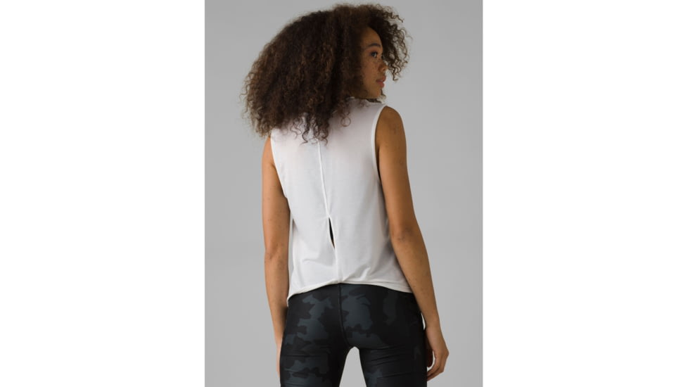 prAna Rogue Sleeveless Top, White, Large, 1962871-100-L