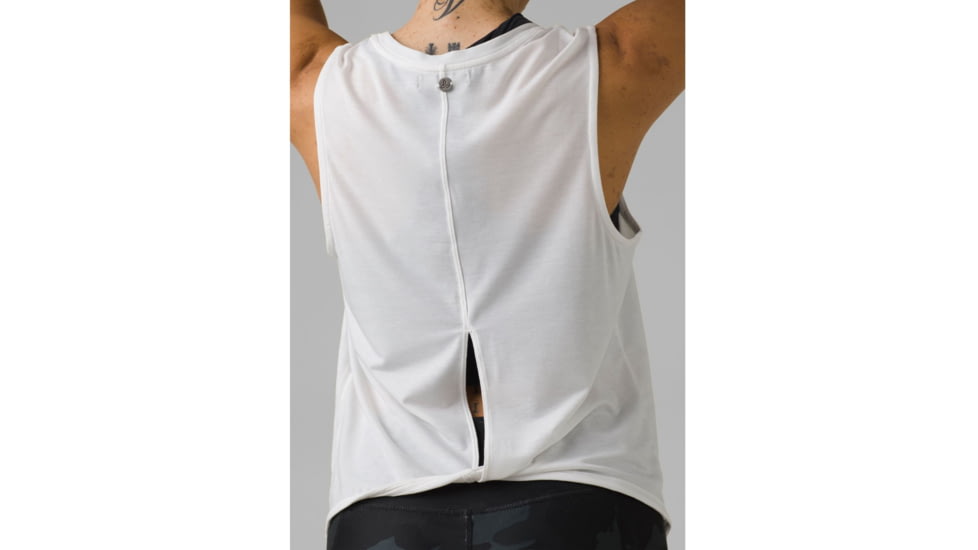 prAna Rogue Sleeveless Top, White, Large, 1962871-100-L