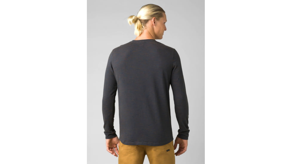prAna Ronnie Henley II Top - Men's, Large, Dark Sky Heather, 1968041-400-ST-L