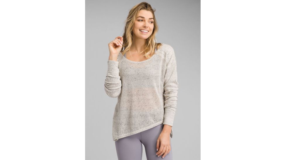 prAna Rosabella Sweater - Womens, White Heather, Medium, W23190913-WTHT-M