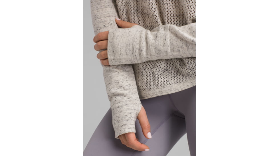 prAna Rosabella Sweater - Womens, White Heather, Medium, W23190913-WTHT-M