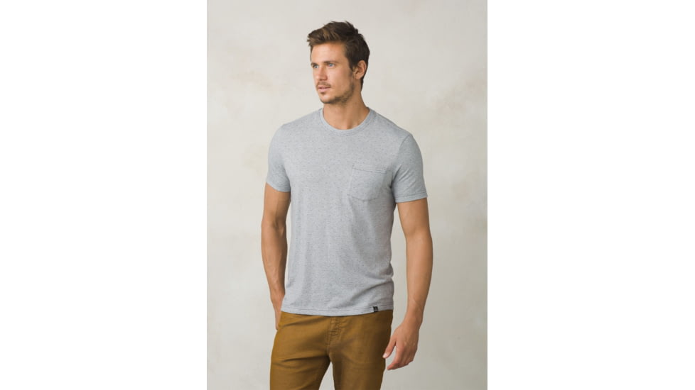 prAna Ryann Short Sleeve Crew Shirt - Men's, Coal, 2XL M11181318-COAL-XXL