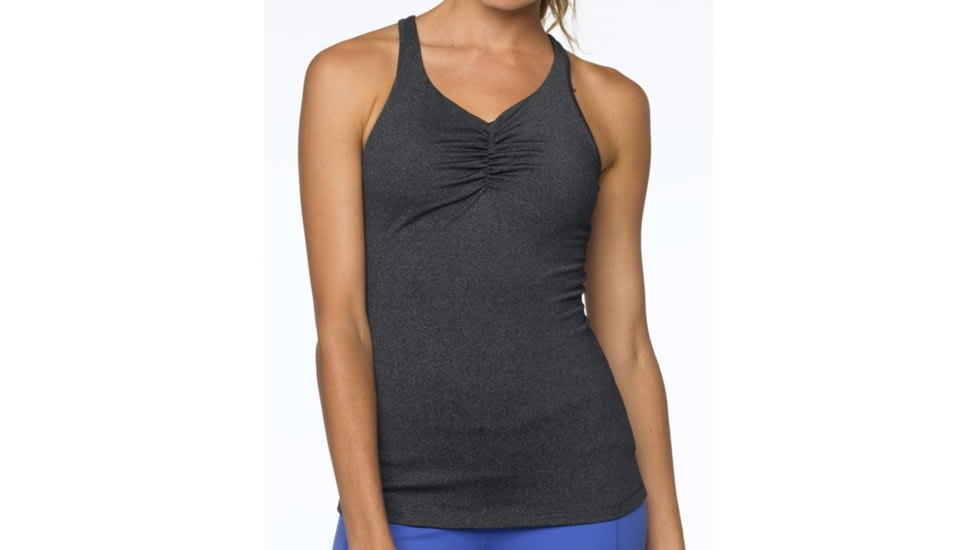 Sabin T-Back Top - Womens-Charcoal Heather-Large
