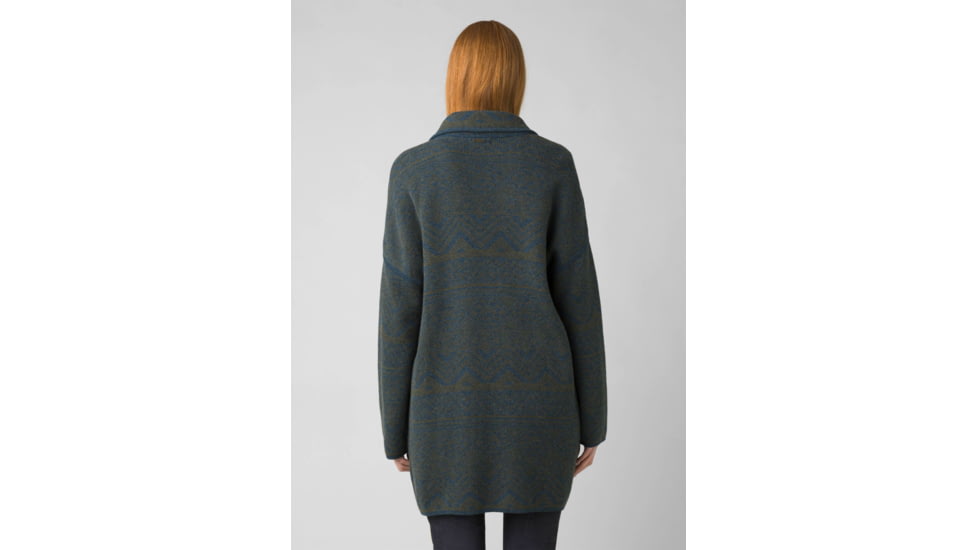 prAna Sevie Cardigan - Women's, Extra Small, Dark Sky Intarsia, 1967181-400-XS