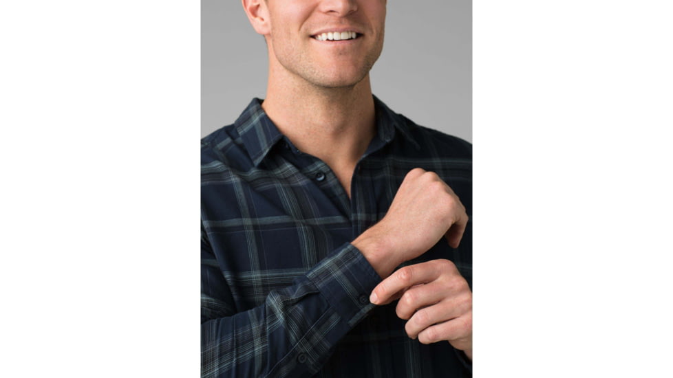 prAna Shayne Flannel - Mens, Nautical, Large, M21181342-NAU-L