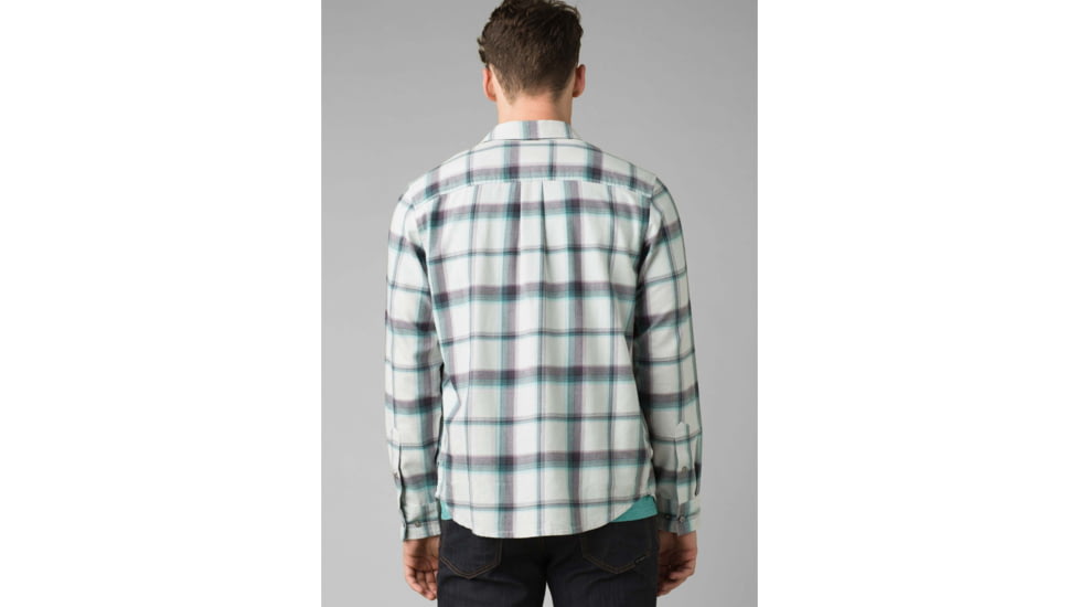 prAna Shayne Flannel - Mens, Silver Spray, Large, M21181342-SVSP-L