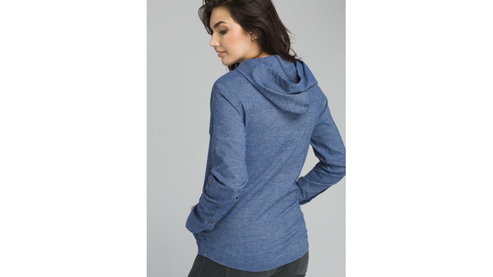 prAna Shelton Top - Womens, Weathered Blue, XSmall, W23180503-WEBL-XS
