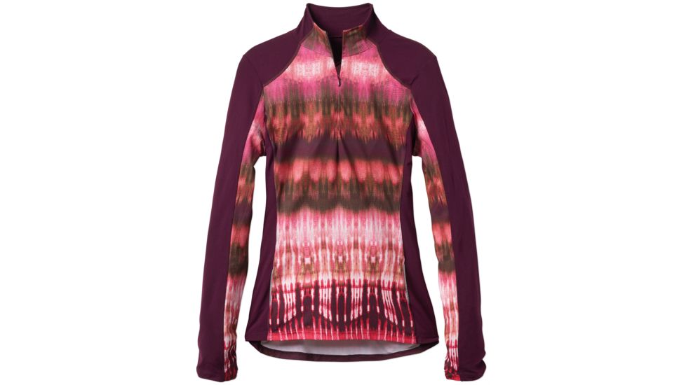 prAna Sierra 1/4 Zip Shirt - Women's -Black Plum-Medium