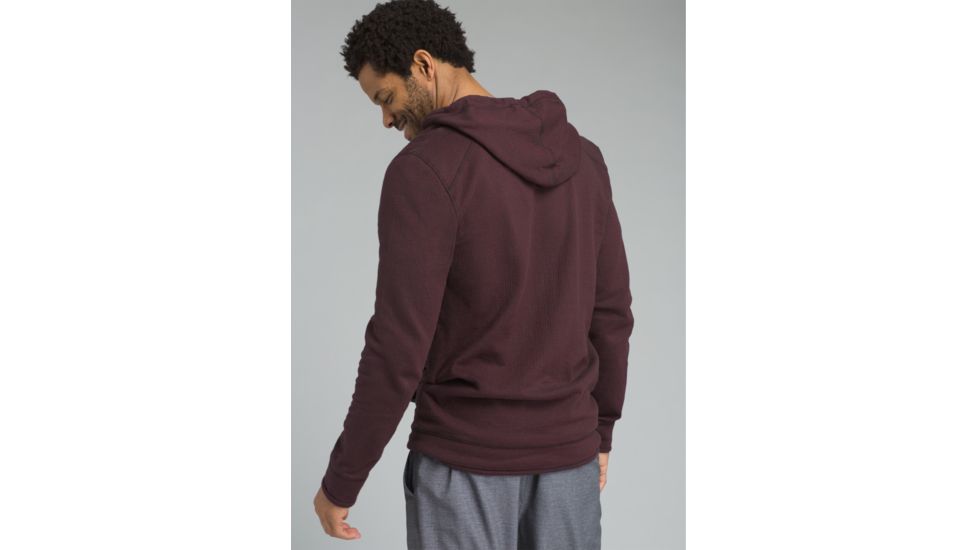 prAna Smith Full Zip Hoodie - Mens, Black Cherry, X-Large, M21180472-BKCY-XL