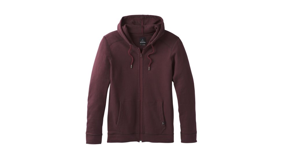 prAna Smith Full Zip Hoodie - Mens, Black Cherry, X-Large, M21180472-BKCY-XL