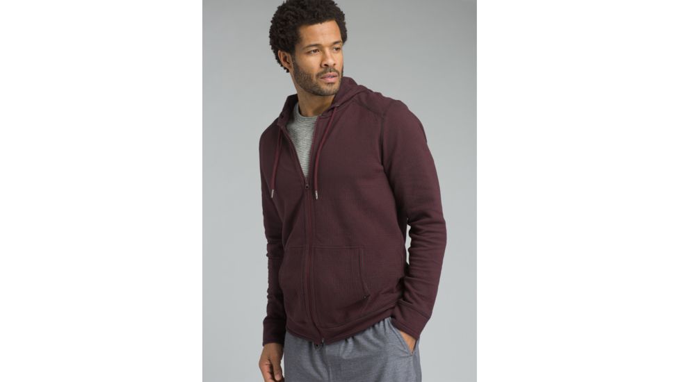 prAna Smith Full Zip Hoodie - Men's, Black Cherry, X-Large, M21180472-BKCY-XL