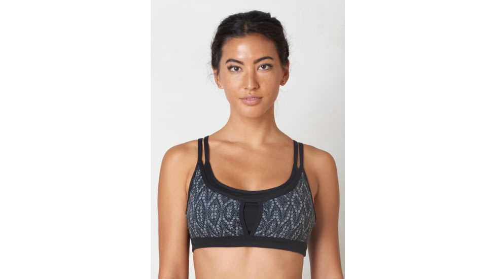 prAna Soleil Bra - Women's-Black Baleen-Small