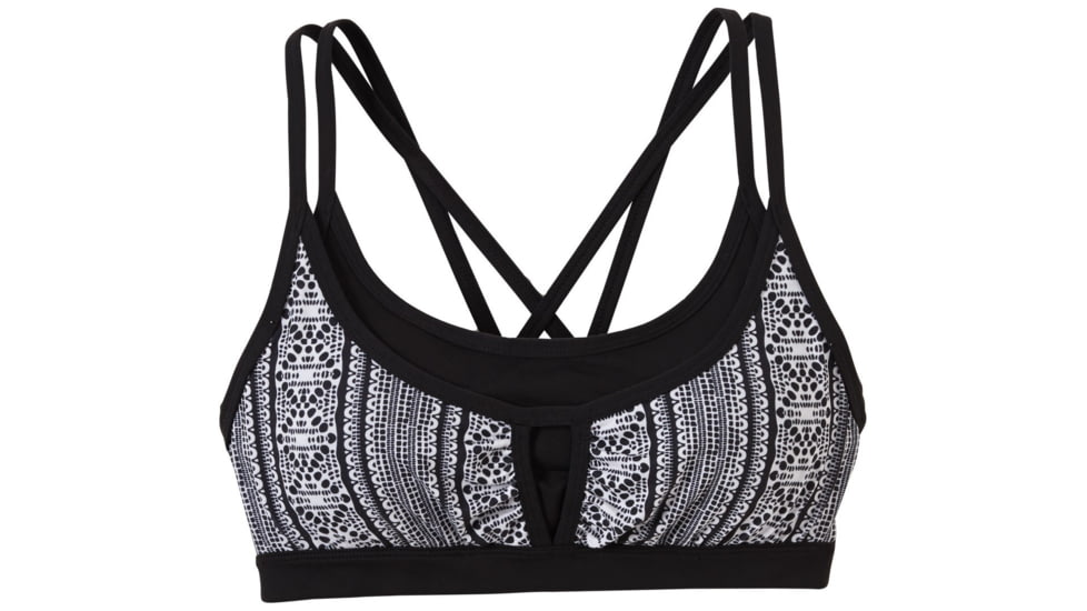 prAna Soleil Bra - Women's-Black Lace-Small
