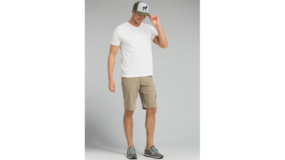 prAna Stretch Zion Short - Mens, Dark Khaki, 36 Waist, 12 inch Inseam, M3STRE116-DKKH-36