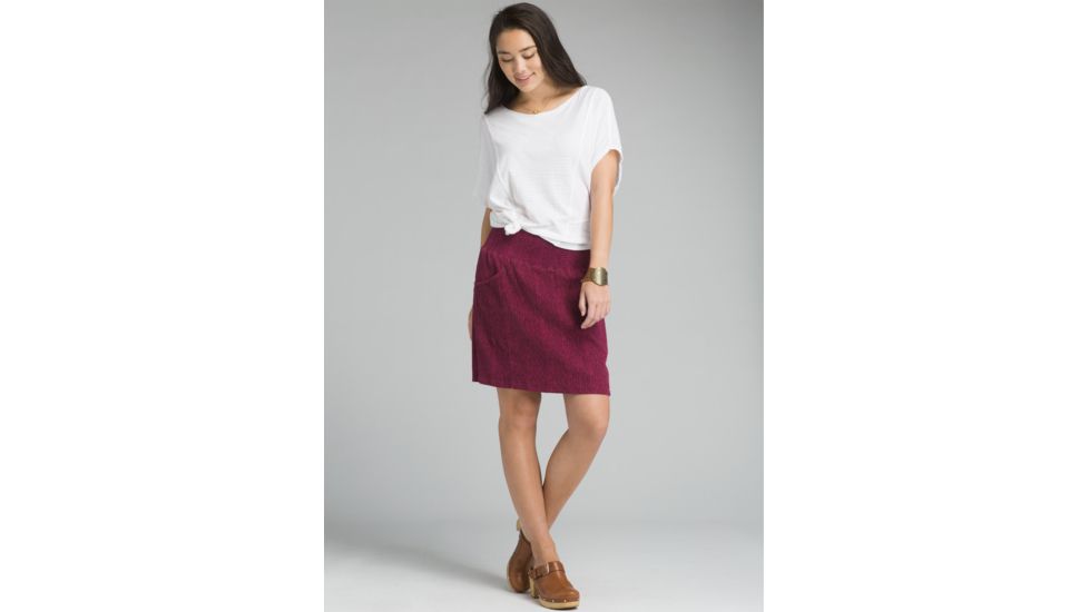 prAna Sugar Pine Skirt - Womens, Black Cherry Bodhi, Large, W33180593-CYBO-L