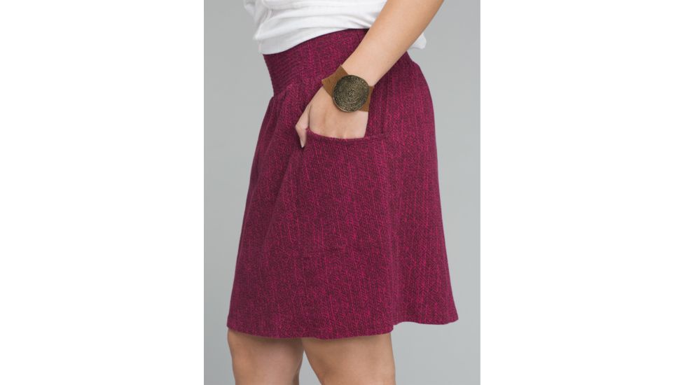 prAna Sugar Pine Skirt - Women's, Black Cherry Bodhi, Large, W33180593-CYBO-L