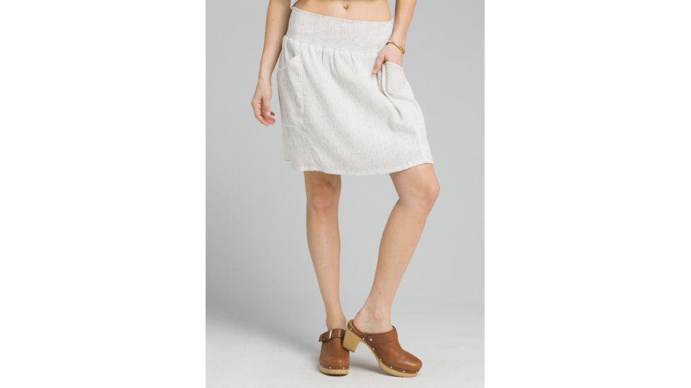prAna Sugar Pine Skirt - Womens, White Bodhi, Large, W33180593-WHBO-L