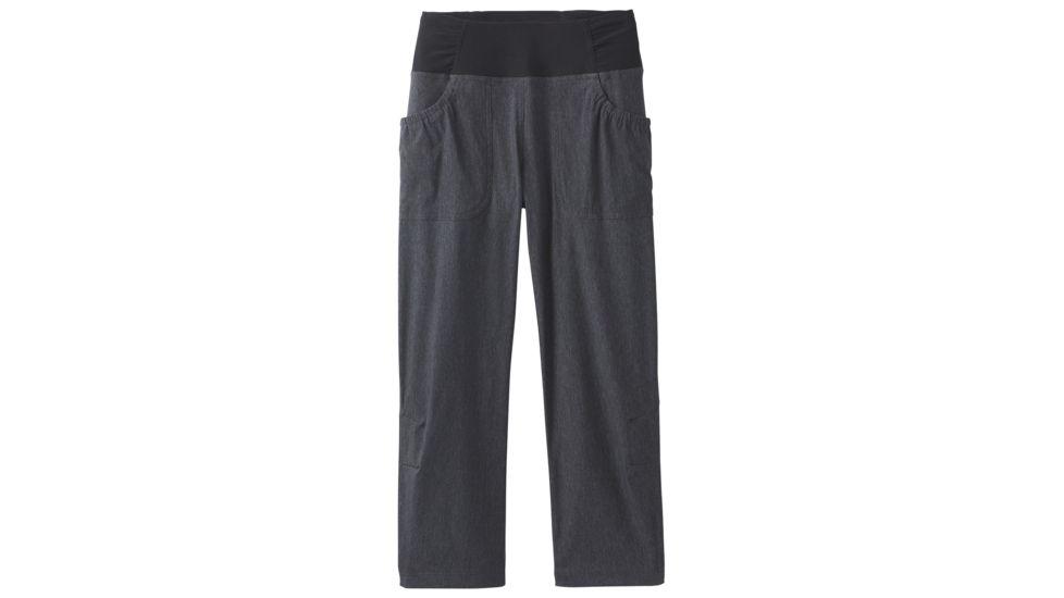 prAna Summit Capri - Womens, Charcoal Heather, Medium, W41190932 -011-M