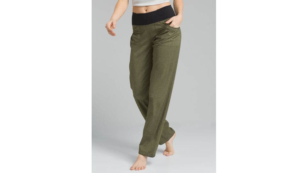 prAna Summit Pant - Womens, Cargo Green Heather, Medium, Short Inseam, W4118SH17-CGHT-M