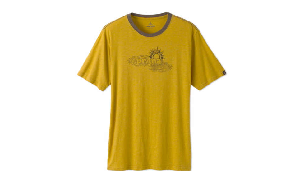 prAna Sun Heathered Tee - Men's-Dijon-Small