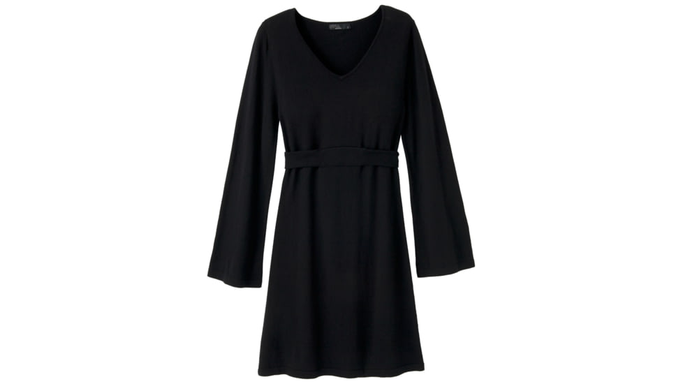 prAna Sydney Sweater Dress -  Women's-Solid Black-X-Small