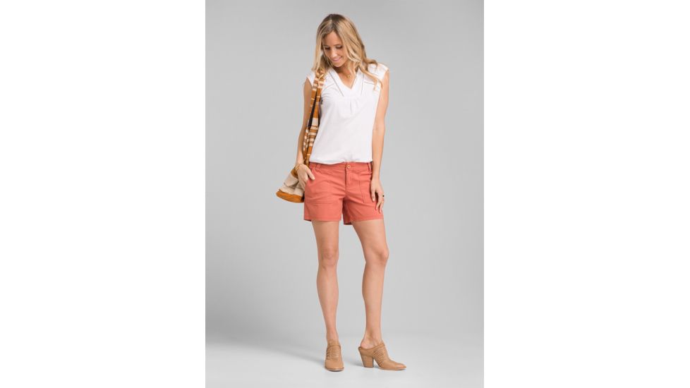 prAna Tess Short 5 Inch, Toasted Terracotta, 14, W3118RG10 -917-14