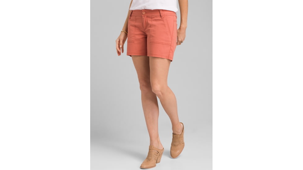 prAna Tess Short 5 Inch, Toasted Terracotta, 14, W3118RG10 -917-14