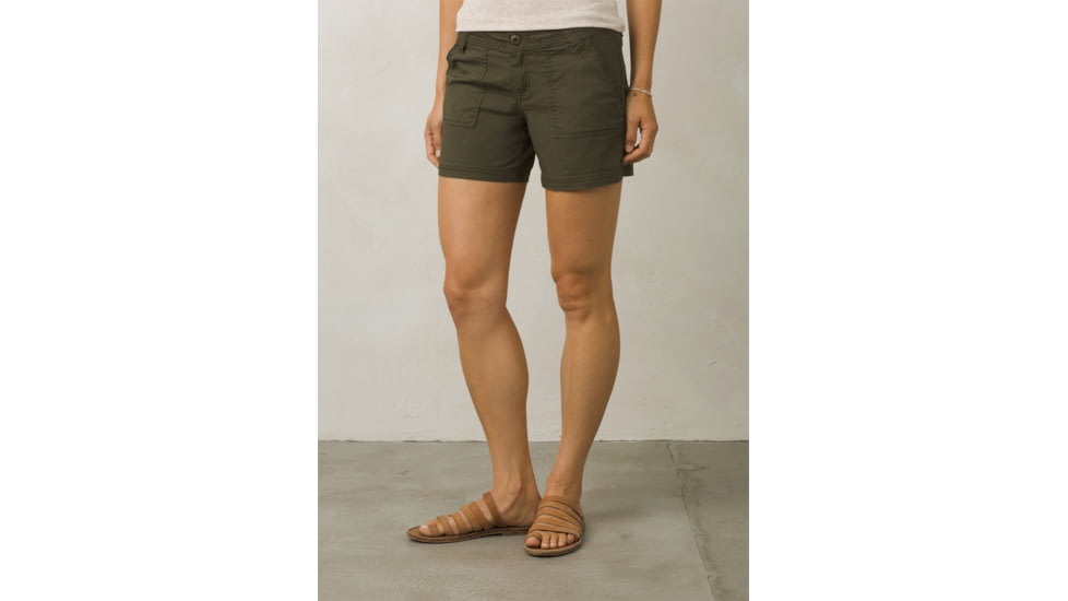 Prana Tess Short - 5in Inseam Womens, Cargo Green, 2, W3118RG10-CAGR-2