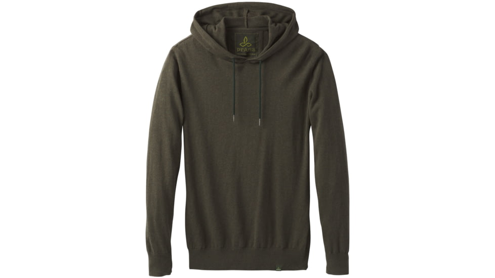 prAna Throw-On Hooded Sweater - Men's -Dark Olive-Large