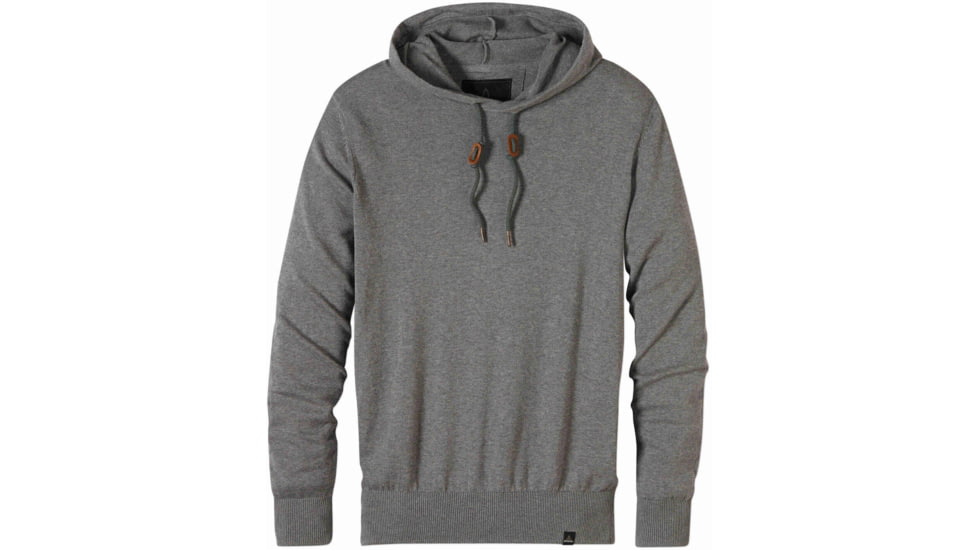 prAna Throw-On Hooded Sweater - Men's -Gravel-Large