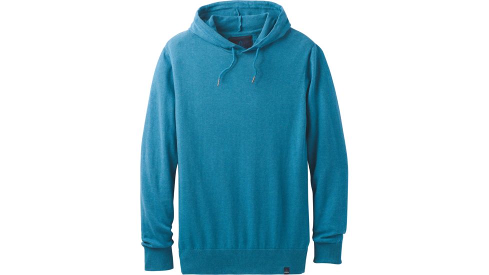 prAna Throw-On Hooded Sweater - Men's -River Rock Blue-Medium