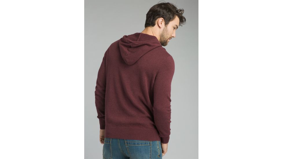 prAna Throw-On Hooded Sweater - Mens, Black Cherry, Large, M2TOHS316-BKCY-L