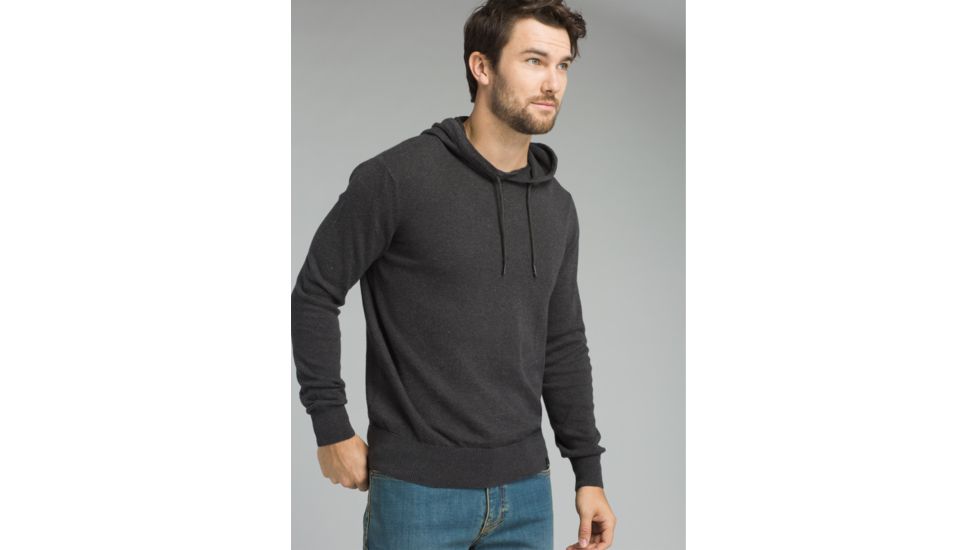 prAna Throw-On Hooded Sweater - Men's, Black, Small, M2TOHS316-BLK-S