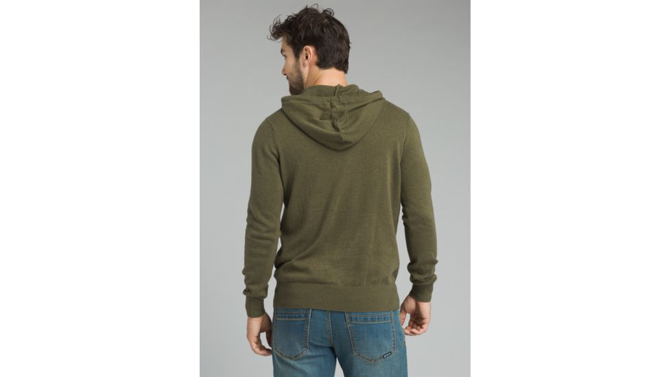 prAna Throw-On Hooded Sweater - Mens, Cargo Green, Large, M2TOHS316-CAGR-L