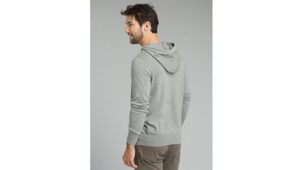prAna Throw-On Hooded Sweater - Mens, Heather Grey, Large, M2TOHS316-HTGY-L