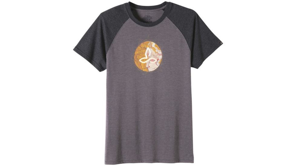 prAna Topo Short Sleeve T-Shirt - Men's -Charcoal-Large