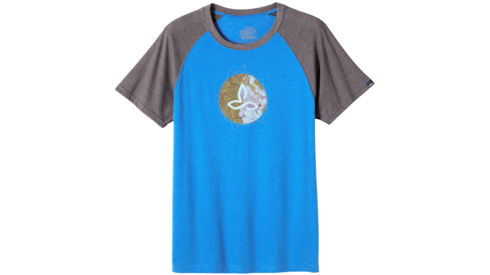 prAna Topo Short Sleeve T-Shirt - Men's -Classic Blue-Small