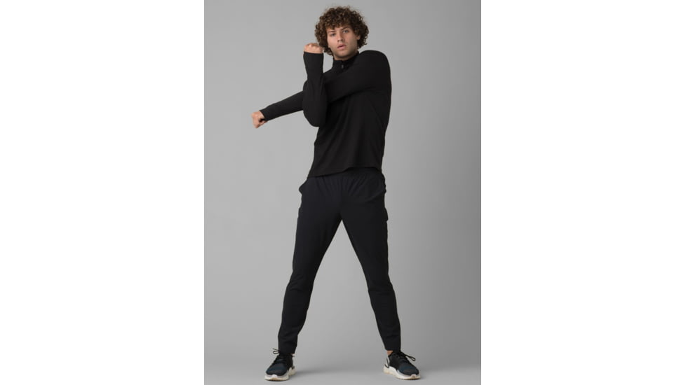prAna Toro Sweep Pant Pants, Black, Medium, 1963861-001-30-M