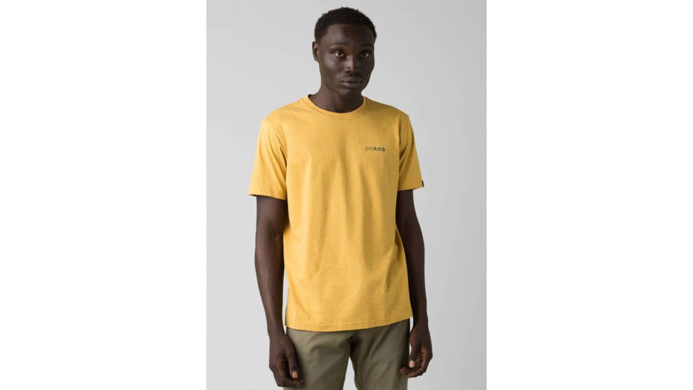 prAna Trail Elements T-Shirt - Mens, Marigold Heather, Large, M11202521-MGHT-L