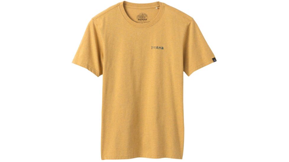 prAna Trail Elements T-Shirt - Mens, Marigold Heather, Large, M11202521-MGHT-L