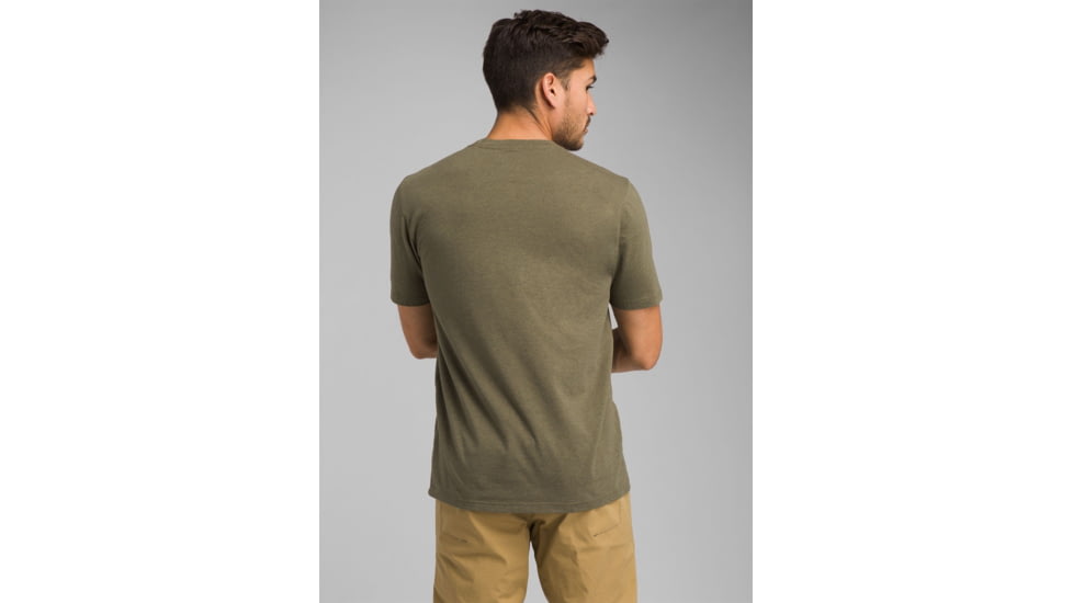 prAna Trail Short Sleeve T-Shirt, Cargo Green, XLarge, M11191514 -318-XL
