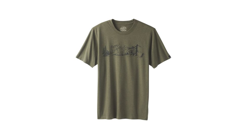 prAna Trail Short Sleeve T-Shirt - Mens, Cargo Green, Medium, M11191514 -318-M