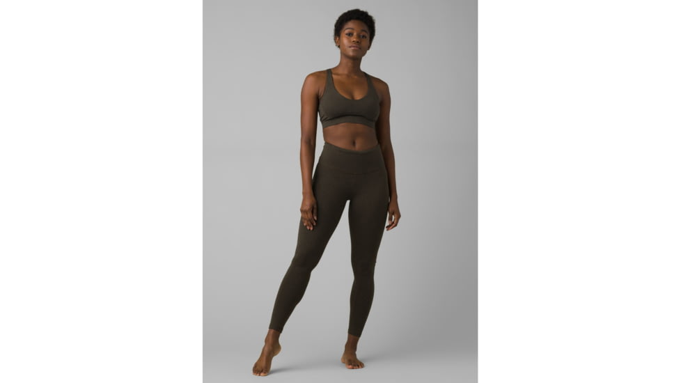 prAna Transform 7/8 Legging Pants, Camel Heather, Large, 1963731-200-RG-L