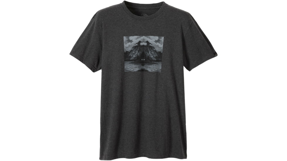prAna Unite Short Sleeve Shirt - Men's -Charcoal Heather-Small