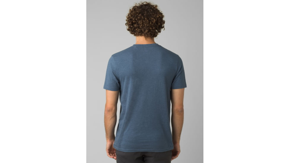 prAna V-Neck T-Shirt - Mens, Denim Heather, XL, 1965421-400-ST-XL