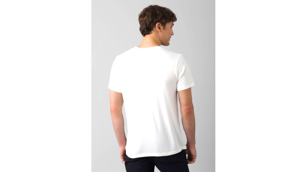 prAna V-Neck T-Shirt - Mens, White, Medium, 1965421-100-ST-M